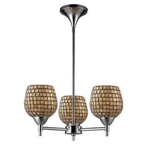 E101543PCGLD Celina Mini Chandelier - Polished Chrome / Gold Leaf E101543PCGLD Celina Mini Chandelier - Polished Chrome / Gold Leaf