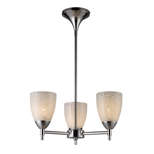 E101543PCSW Celina Mini Chandelier - Polished Chrome / Snow White E101543PCSW Celina Mini Chandelier - Polished Chrome / Snow White