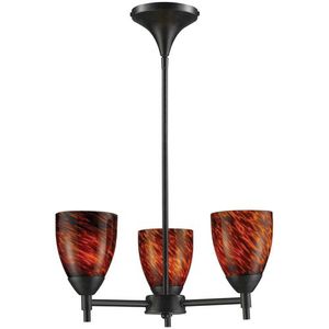 E101543DRESLA Celina Mini Chandelier - Dark Rust / Espresso E101543DRESLA Celina Mini Chandelier - Dark Rust / Espresso