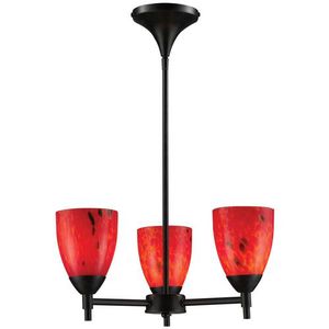 E101543DRFRLA Celina Mini Chandelier - Dark Rust / Fire Red E101543DRFRLA Celina Mini Chandelier - Dark Rust / Fire Red