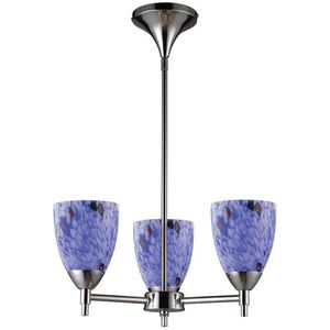 E101543PCBLLED Celina Mini Chandelier - Polished Chrome / Starburst Blue E101543PCBLLED Celina Mini Chandelier - Polished Chrome / Starburst Blue