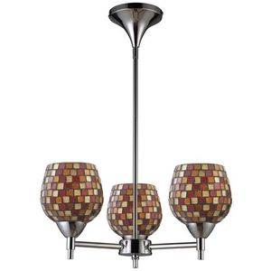 E101543PCMLTLA Celina Mini Chandelier - Polished Chrome / Multi Fusion E101543PCMLTLA Celina Mini Chandelier - Polished Chrome / Multi Fusion