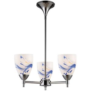 E101543PCMTLED Celina Mini Chandelier - Polished Chrome / Mountain E101543PCMTLED Celina Mini Chandelier - Polished Chrome / Mountain
