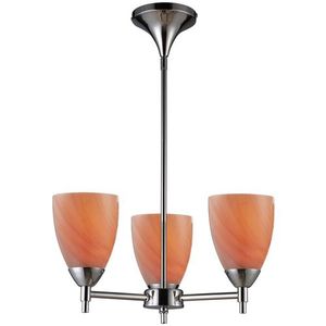 E101543PCSYLED Celina Mini Chandelier - Polished Chrome / Sandy E101543PCSYLED Celina Mini Chandelier - Polished Chrome / Sandy