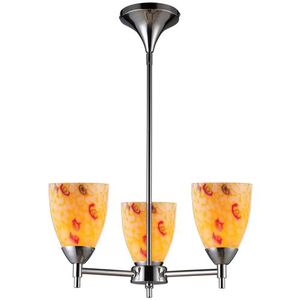 E101543PCYWLA Celina Mini Chandelier - Polished Chrome / Yellow E101543PCYWLA Celina Mini Chandelier - Polished Chrome / Yellow