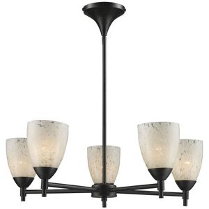E101555DRSWLED Celina Mid Sized Chandelier Chandelier - Dark Rust / Snow White E101555DRSWLED Celina Mid Sized Chandelier Chandelier - Dark Rust / Snow White