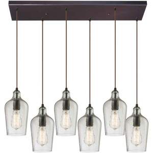 E103316RCCLR Multi Light Pendant Light - Oil Rubbed Bronze / Clear E103316RCCLR Multi Light Pendant Light - Oil Rubbed Bronze / Clear