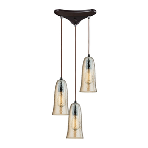 E104313HAMP Hammered Glass Multi Light Pendant Light - Oil Rubbed Bronze / Amber E104313HAMP Hammered Glass Multi Light Pendant Light - Oil Rubbed Bronze / Amber