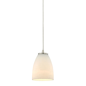 E104661 Sandstorm Mini-Pendant Pendant Light - Satin Nickel / White E104661 Sandstorm Mini-Pendant Pendant Light - Satin Nickel / White