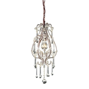 E120131CL Opulence Mini-Pendant Pendant Light - Rust / Clear E120131CL Opulence Mini-Pendant Pendant Light - Rust / Clear