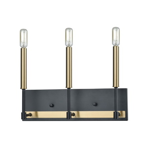 E152743 Livingston Multi Bulb Wall Sconce - Matte Black / Satin Brass E152743 Livingston Multi Bulb Wall Sconce - Matte Black / Satin Brass