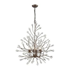 E182436 Crislett Mid Sized Chandelier Chandelier - Sunglow Bronze E182436 Crislett Mid Sized Chandelier Chandelier - Sunglow Bronze