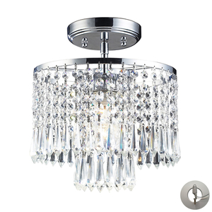 E19911LA Optix Semi Flush Mount Ceiling Light - Polished Chrome E19911LA Optix Semi Flush Mount Ceiling Light - Polished Chrome