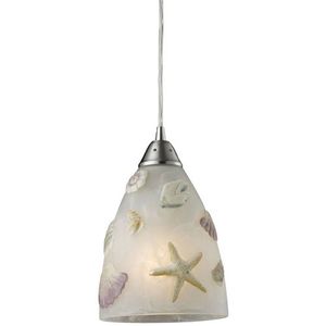 E200001LED Seashore Mini-Pendant Pendant Light - Nickel E200001LED Seashore Mini-Pendant Pendant Light - Nickel