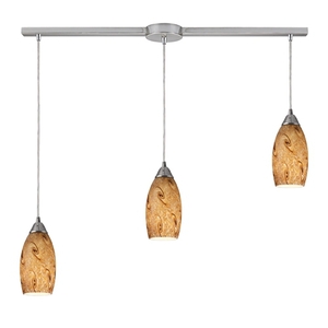 E200013LMG Galaxy Multi Light Pendant Light - Satin Nickel / Misty Lavender E200013LMG Galaxy Multi Light Pendant Light - Satin Nickel / Misty Lavender