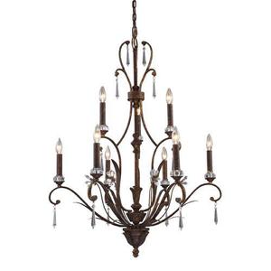 E218463 Emilion Mid Sized Chandelier Chandelier - Burnt Bronze E218463 Emilion Mid Sized Chandelier Chandelier - Burnt Bronze