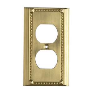 E2500BR Clickplates Outlet Plate Switch Plate - Brass E2500BR Clickplates Outlet Plate Switch Plate - Brass