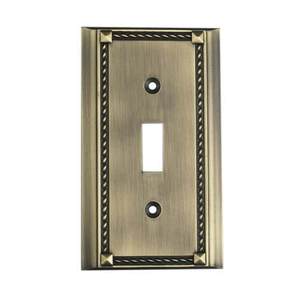E2501AB Clickplates Switch Plate Switch Plate - Antique Brass E2501AB Clickplates Switch Plate Switch Plate - Antique Brass