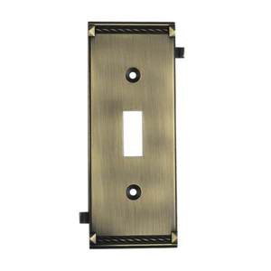 E2504AB Clickplates Switch Plate Switch Plate - Antique Brass E2504AB Clickplates Switch Plate Switch Plate - Antique Brass