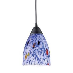 E4061BL Classico Mini-Pendant Pendant Light - Dark Rust / Starburst Blue E4061BL Classico Mini-Pendant Pendant Light - Dark Rust / Starburst Blue