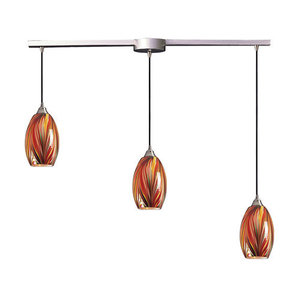 E5173LM Mulinello Multi Light Pendant Light - Satin Nickel / Multi E5173LM Mulinello Multi Light Pendant Light - Satin Nickel / Multi