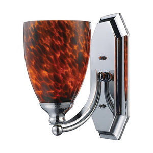 E5701CES Bathbars 1 Bulb Wall Sconce - Chrome / Espresso E5701CES Bathbars 1 Bulb Wall Sconce - Chrome / Espresso