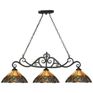 E701103LED Gameroom Linear Pendant Pendant Light - Tiffany Bronze E701103LED Gameroom Linear Pendant Pendant Light - Tiffany Bronze