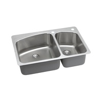 Double Bowl Kitchen Sink 33 x 22 x 10-1/2 Double Bowl Kitchen Sink 33 x 22 x 10-1/2