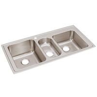 Triple Bowl Kitchen Sink 43 in x 22 in