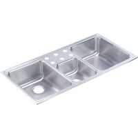 Triple Bowl Kitchen Sink 43 in x 22 in