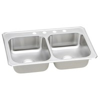 Double Bowl Kitchen Sink 33'' x 22'' x 7'' Double Bowl Kitchen Sink 33'' x 22'' x 7''