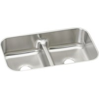 Double Bowl Kitchen Sink 32-1/2'' x 18-1/8'' x 8'' Double Bowl Kitchen Sink 32-1/2'' x 18-1/8'' x 8''