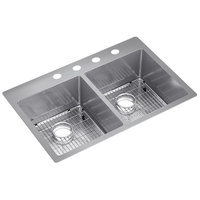 Double Bowl Kitchen Sink 33 x 22 x 9 Double Bowl Kitchen Sink 33 x 22 x 9
