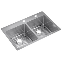 Double Bowl Kitchen Sink 33 x 22 x 9 Double Bowl Kitchen Sink 33 x 22 x 9