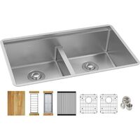 Double Bowl Kitchen Sink 31-1/2 x 18-1/2 x 9 Double Bowl Kitchen Sink 31-1/2 x 18-1/2 x 9