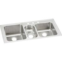 Triple Bowl Kitchen Sink 43 in x 22 in