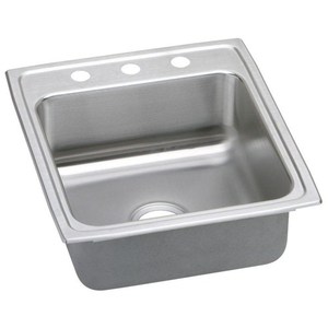 EDLR2219103 Lustertone Stainless Steel Single Bowl Kitchen Sink - Stainless Steel EDLR2219103 Lustertone Stainless Steel Single Bowl Kitchen Sink - Stainless Steel
