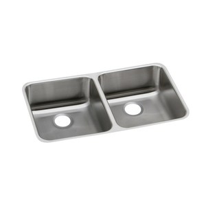 EELUH311810L Lustertone Stainless Steel Undermount - Double Bowl Kitchen Sink - Stainless Steel EELUH311810L Lustertone Stainless Steel Undermount - Double Bowl Kitchen Sink - Stainless Steel