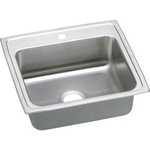 ELR22191 Lustertone Stainless Steel Single Bowl Kitchen Sink - Stainless Steel ELR22191 Lustertone Stainless Steel Single Bowl Kitchen Sink - Stainless Steel