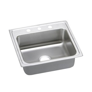 ELR22193 Lustertone Stainless Steel Single Bowl Kitchen Sink - Stainless Steel ELR22193 Lustertone Stainless Steel Single Bowl Kitchen Sink - Stainless Steel