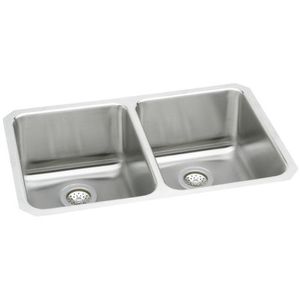 EELUH361710 Lustertone Stainless Steel Undermount - Double Bowl Kitchen Sink - Stainless Steel EELUH361710 Lustertone Stainless Steel Undermount - Double Bowl Kitchen Sink - Stainless Steel