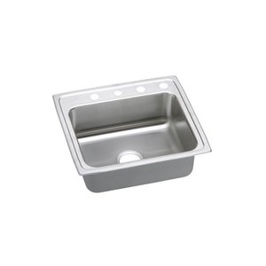 ELRAD2219603 Lustertone Stainless Steel Single Bowl Kitchen Sink - Stainless Steel ELRAD2219603 Lustertone Stainless Steel Single Bowl Kitchen Sink - Stainless Steel