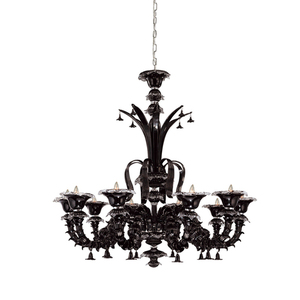 E16661021 Orillia Mid Sized Chandelier Chandelier - Chrome / Black E16661021 Orillia Mid Sized Chandelier Chandelier - Chrome / Black