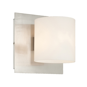 E20378011 Geos 1 Bulb Wall Sconce - Satin Nickel E20378011 Geos 1 Bulb Wall Sconce - Satin Nickel