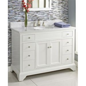 F1502V48 Framingham Vanity Base Bathroom Vanity - Polar White F1502V48 Framingham Vanity Base Bathroom Vanity - Polar White