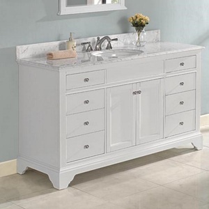 F1502V60 Framingham Vanity Base Bathroom Vanity - Polar White F1502V60 Framingham Vanity Base Bathroom Vanity - Polar White