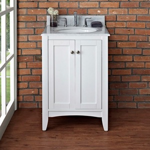 F1512V24 Shaker Americana Vanity Base Bathroom Vanity - Polar White F1512V24 Shaker Americana Vanity Base Bathroom Vanity - Polar White