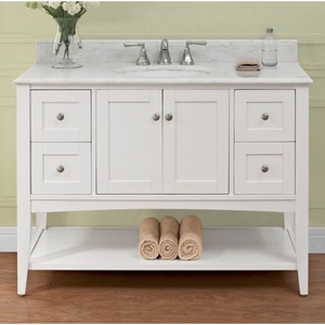 F1512VH48 Shaker Americana Vanity Base Bathroom Vanity - Polar White F1512VH48 Shaker Americana Vanity Base Bathroom Vanity - Polar White