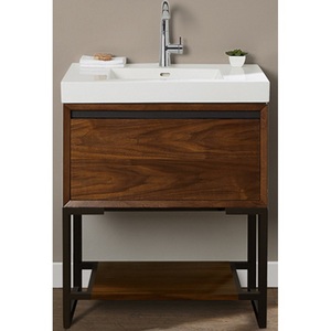 F1505VH3018 m4 Vanity Base Bathroom Vanity - Natural Walnut F1505VH3018 m4 Vanity Base Bathroom Vanity - Natural Walnut