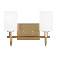 Bathroom Lighting (2 Bulbs) 13-7/8" Width